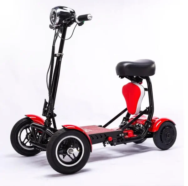 enhance foldable perfect travel transformer 4 wheel electric folding mobility scooter convenient for elderly travel - Image 2