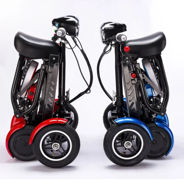 enhance foldable perfect travel transformer 4 wheel electric folding mobility scooter convenient for elderly travel