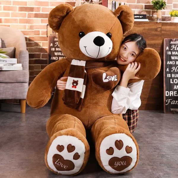 High Quality 4 Colors Teddy Bear With Scarf Stuffed Animals Bear Plush Toys Doll Pillow Kids Lovers Birthday Baby Gift - Image 5