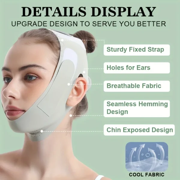 Reusable Face Slimming Bandage V Line Face Shaper Women Chin Cheek Lift Up Belt Facial Massage Strap Face Skin Care Beauty Tools - Image 3