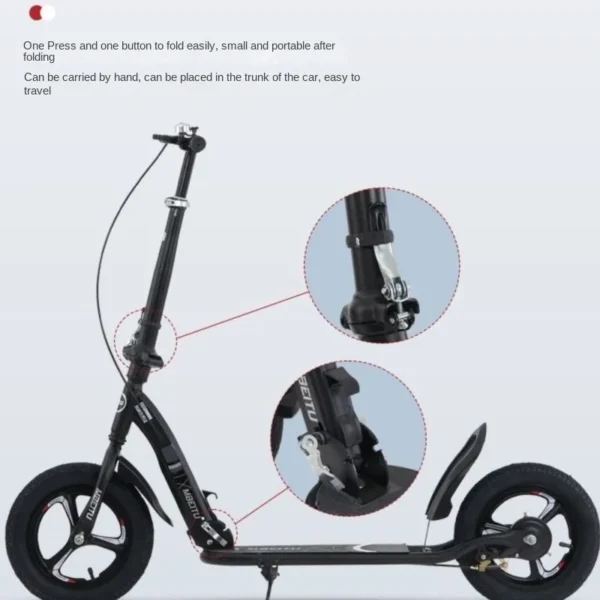 Xin Motion Foldable Scooter Is Suitable For Teenager Adult Be Used As A Campus Or Work Commuting Vehicle For Convenient Travel - Image 4