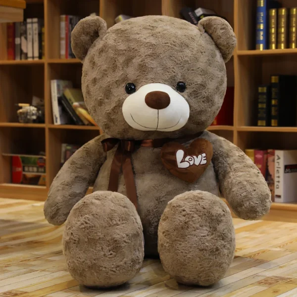 Nice New Hot High Quality 2 Colors Teddy Bear With Love Stuffed Animals Plush Toys Doll Pillow Kids Lovers Birthday Baby Gift - Image 3