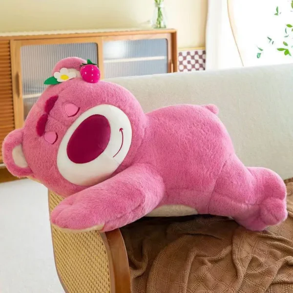 Lots-o'-Huggin' Bear plush toys Cute Toy Story plushie Strawberry Aroma Soft Doll Lotso Stuffed Pillow Birthday Gift for Kids