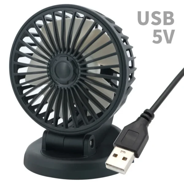 USB Interface Dual Fans Mini Small Cooler Big Strong Wind DC 5V 12V 24V For Car Desk Truck Ventilateur Technology Cool Gadgets - Image 5