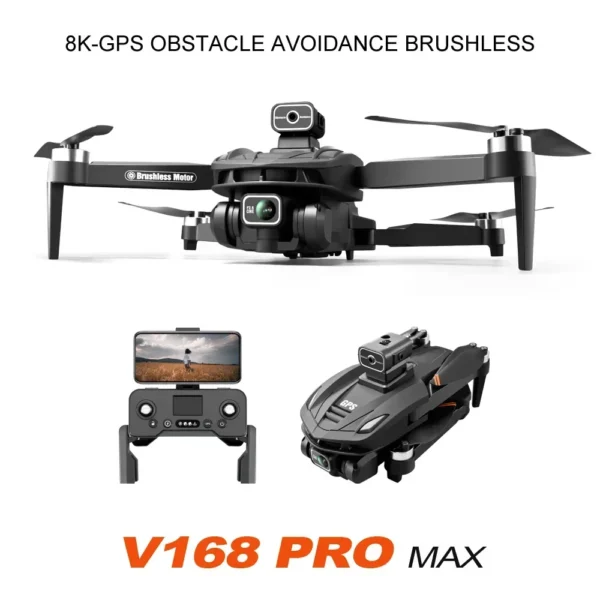 For Xiaomi V168 Drone 8K 5G GPS Professional HD Aerial Photography Dual-Camera Omnidirectional Obstacle Avoidance Drone Original - Image 4