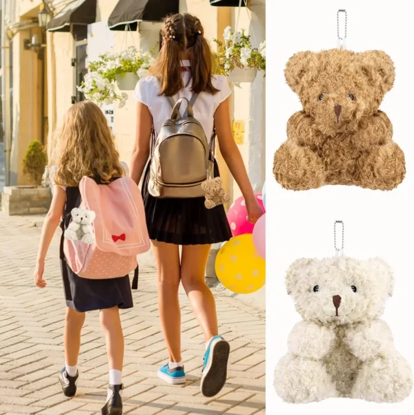 12-96Pcs Plush Mini Teddy Bear 4 Inch Stuffed Animals Tiny Bear Mini Bear Soft Bear Doll for Party Favors DIY Keychain Bag Decor - Image 6