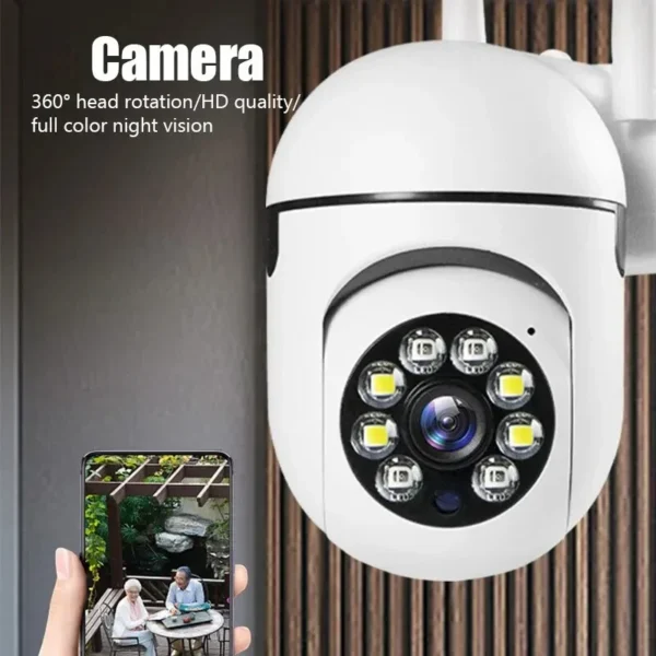 Wall-WiFi Camera Night Vision 2.4G hotspot 360° Rotate Anti-theft Monitor Security Surveillance Smart Camera for Phone - Image 2