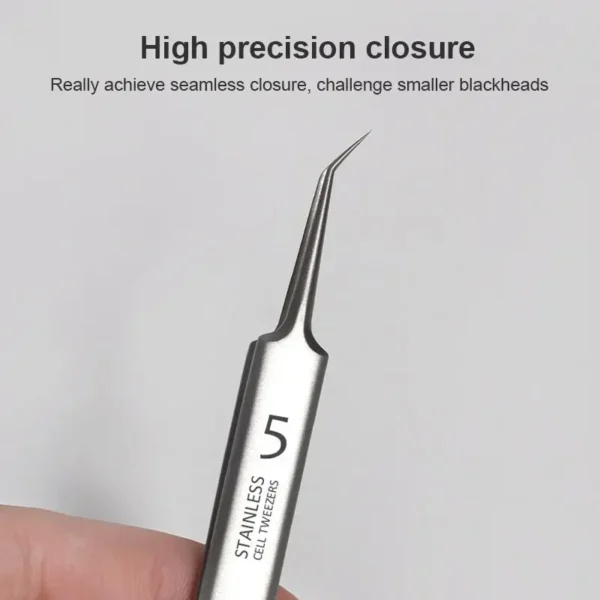 Ultra-fine Cell Pimples Blackhead Clip Tweezers Beauty Salon Remover Acne Needle Blackhead Deep Cleaner Clip Face Skin Care Tool - Image 3