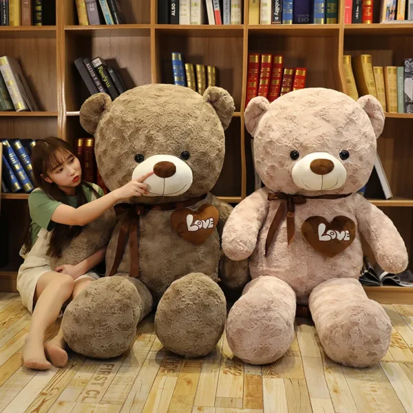 Nice New Hot High Quality 2 Colors Teddy Bear With Love Stuffed Animals Plush Toys Doll Pillow Kids Lovers Birthday Baby Gift - Image 4