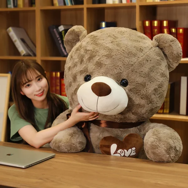 Nice New Hot High Quality 2 Colors Teddy Bear With Love Stuffed Animals Plush Toys Doll Pillow Kids Lovers Birthday Baby Gift - Image 6