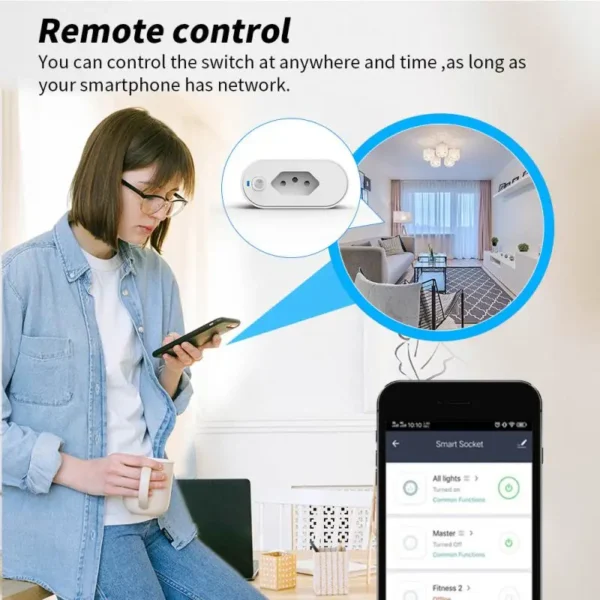 Smart Socket Advanced Technology Real-time Power Monitoring Easy Setup And Operation Energy-saving And Efficient Wifi Socket - Image 3