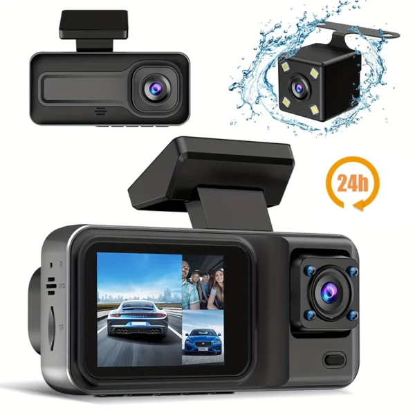 3 Channel Dash Cam for Cars Camera Black Box 1080P Video Recorder Rear View Camera for Vehicle Car DVR car accessories