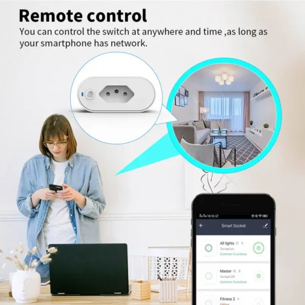 Smart Socket Advanced Technology Real-time Power Monitoring Easy Setup And Operation Energy-saving And Efficient Wifi Socket - Image 2