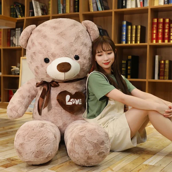 Nice New Hot High Quality 2 Colors Teddy Bear With Love Stuffed Animals Plush Toys Doll Pillow Kids Lovers Birthday Baby Gift - Image 2