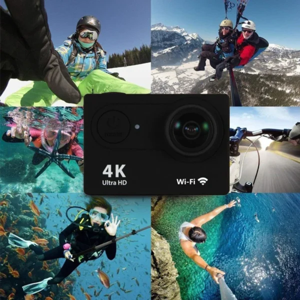 Action Camera Ultra HD 4K/30fps WiFi 2.0-inch 170D Underwater Waterproof Helmet Video Recording Cameras Sport Cam - Image 6