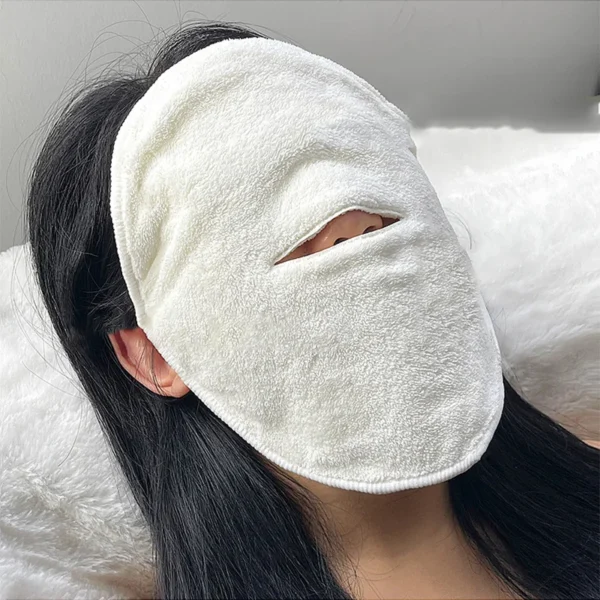 Skin Care Mask Cotton Hot Compress Towel Wet Compress Steamed Face Towel Opens Skin Pore Clean Hot Compress - Image 4