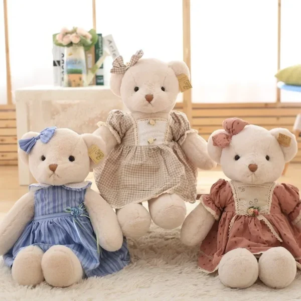 Cute Stuffed Teddy Bear In Skirt Lovely Princess Teddy Plush Children's Toy Kawaii Room Decor Christmas Gifts for Girlfriend - Image 3