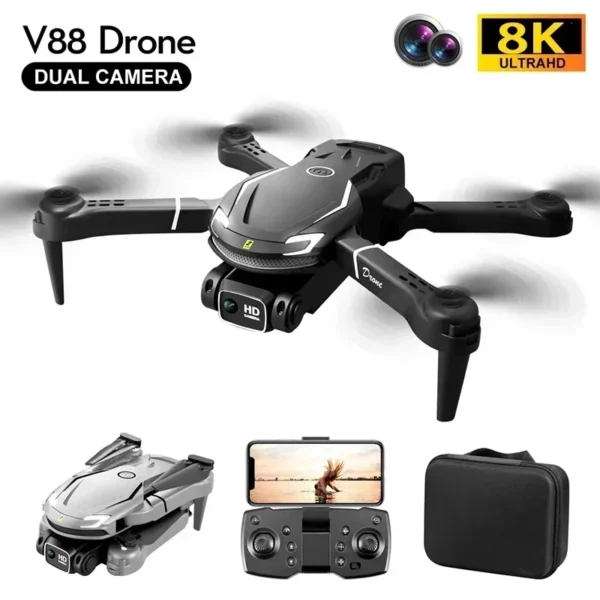 For Xiaomi V88 Drone 8K 5G GPS Professional HD Aerial Photography Remote Control Aircraft HD Dual Camera Quadcopter Toy UAV - Image 5