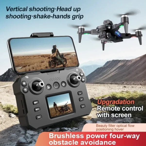 New KY605S Drone with screen 8K Wide Angle Professinal Three Camera 360 Obstacle AvoidanceOptical Flow Localization Quadcopter - Image 2