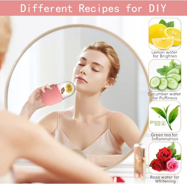 Silicone Ice Cube Trays Beauty Lifting Ice Ball Face Massager Contouring Eye Roller Facial Treatment Reduce Acne Skin Care Tool - Image 5