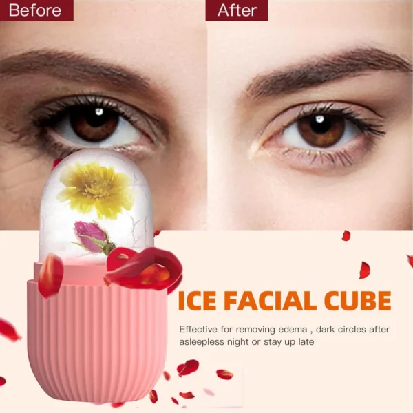 Silicone Ice Cube Trays Beauty Lifting Ice Ball Face Massager Contouring Eye Roller Facial Treatment Reduce Acne Skin Care Tool - Image 2