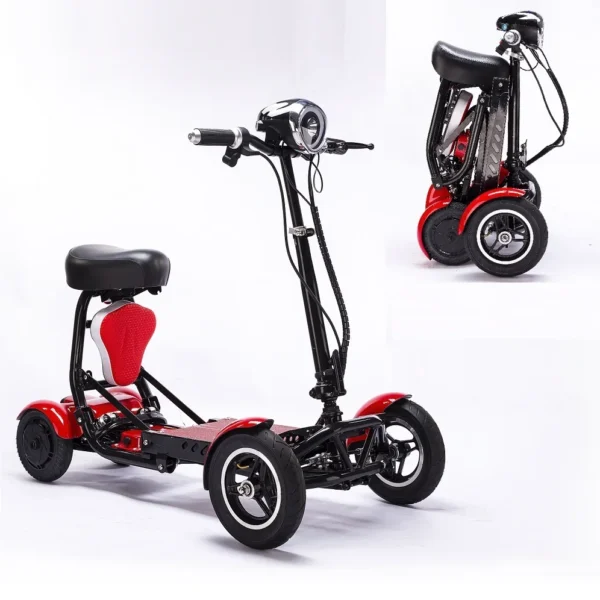 enhance foldable perfect travel transformer 4 wheel electric folding mobility scooter convenient for elderly travel - Image 6