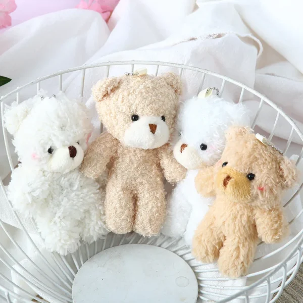 12cm Cute Blush Teddy Bear Plush Toys Cartoon Rabbit Bunny Animal Plush Stuffed Dolls Keychain Pendant Girl Small Gift Wholesale - Image 3