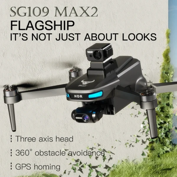 ZLL SG109 Max2 4K HD Camera Mini Drone Three-axis Gimbal Obstacle Avoidance GPS Drone Foldable Quadcopter - Image 3