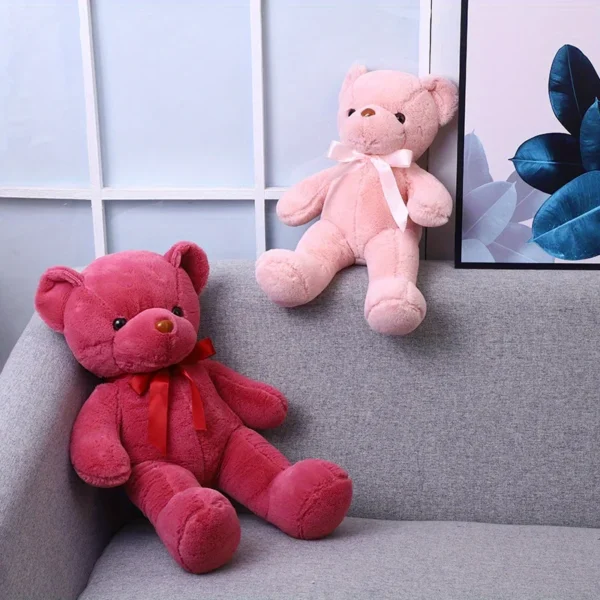 Multicolored Ribbon Teddy Bear Plush Toy Doll Soft Animal Dolls Birthday Party Wedding Decoration Christmas Thanksgiving Gift - Image 3