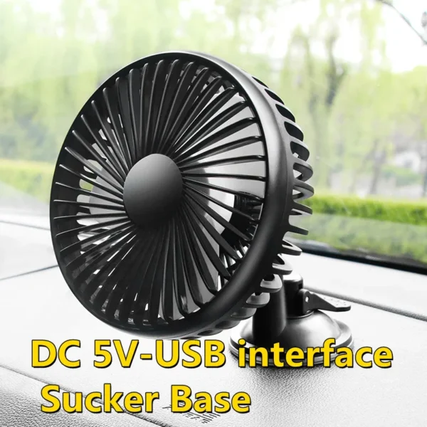 USB Interface Dual Fans Mini Small Cooler Big Strong Wind DC 5V 12V 24V For Car Desk Truck Ventilateur Technology Cool Gadgets - Image 6