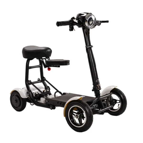 enhance foldable perfect travel transformer 4 wheel electric folding mobility scooter convenient for elderly travel - Image 4