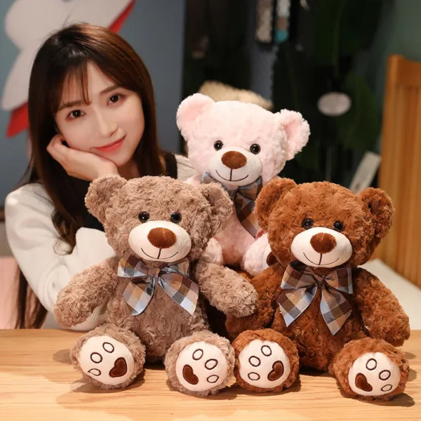 35/50/60CM Cute Classic Teddy Bear Plush Toys Kawaii Bow Tie Bear Plushie Pillow Stuffed Soft Dolls for Kids Girls Lover Gifts - Image 3