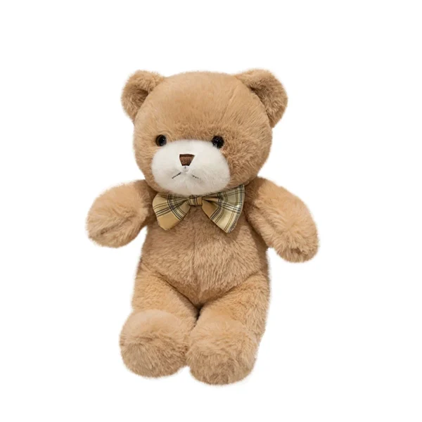 30CM Kawaii Colorful Bow Tie Bear Doll Plush Toy Hug Bear Doll Birthday Gift Pillow Teddy Bear Home Living Room Bedroom - Image 2