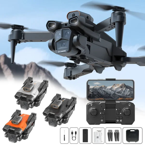 8K Aerial Photography Unmanned Aerial Vehicle High-Definition Three Camera Optical Flow Positioning Remote Control Flight