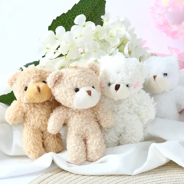 12cm Cute Blush Teddy Bear Plush Toys Cartoon Rabbit Bunny Animal Plush Stuffed Dolls Keychain Pendant Girl Small Gift Wholesale - Image 2