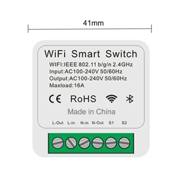 6-button Remote Control Durable Ease Of Use Energy Saving Intelligent Technology Wireless Control Adjust Brightness Smart Home - Image 2